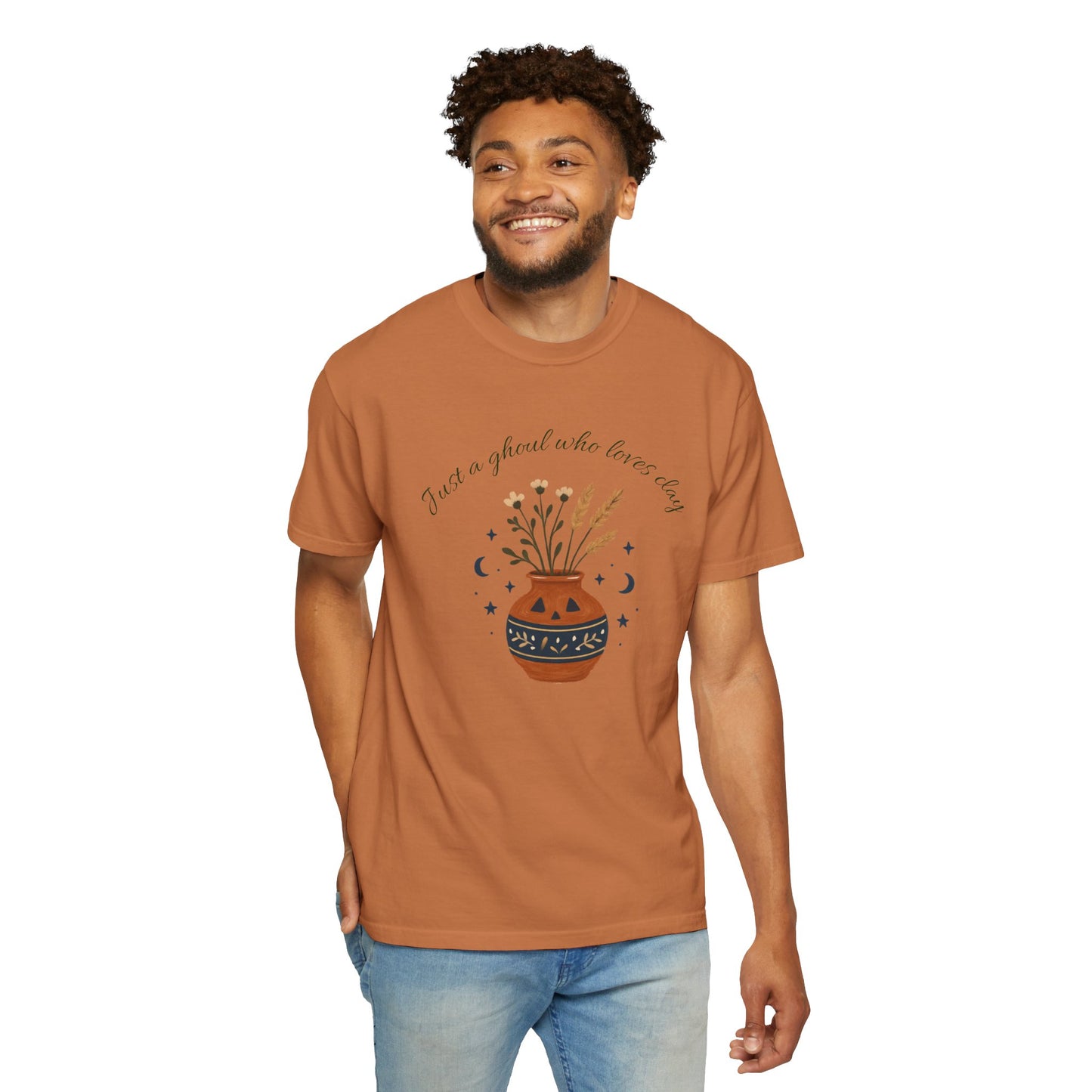 Pottery Halloween T-Shirt, Casual Gift, Free Spirit Style