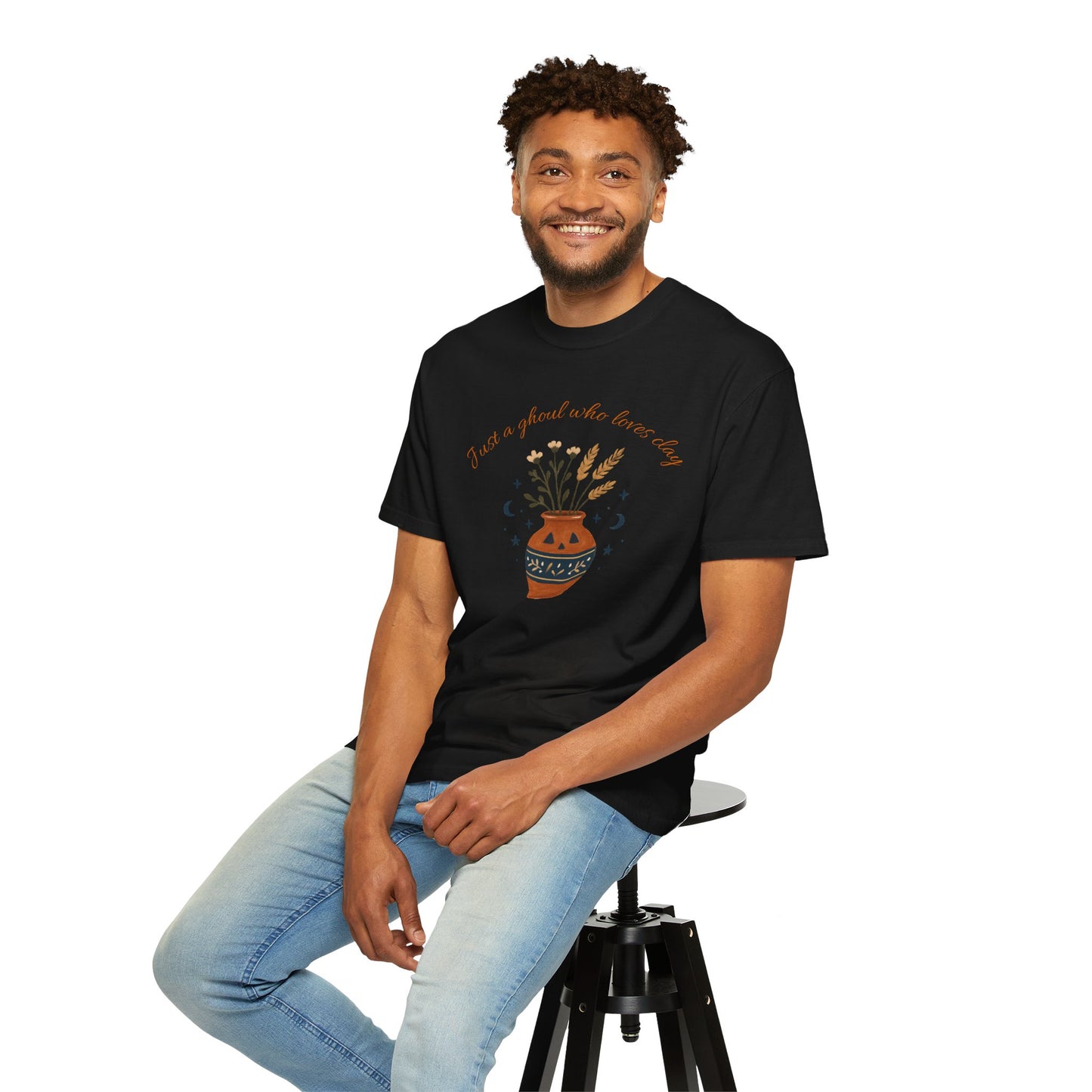 Pottery Halloween T-Shirt, Casual Gift, Free Spirit Style