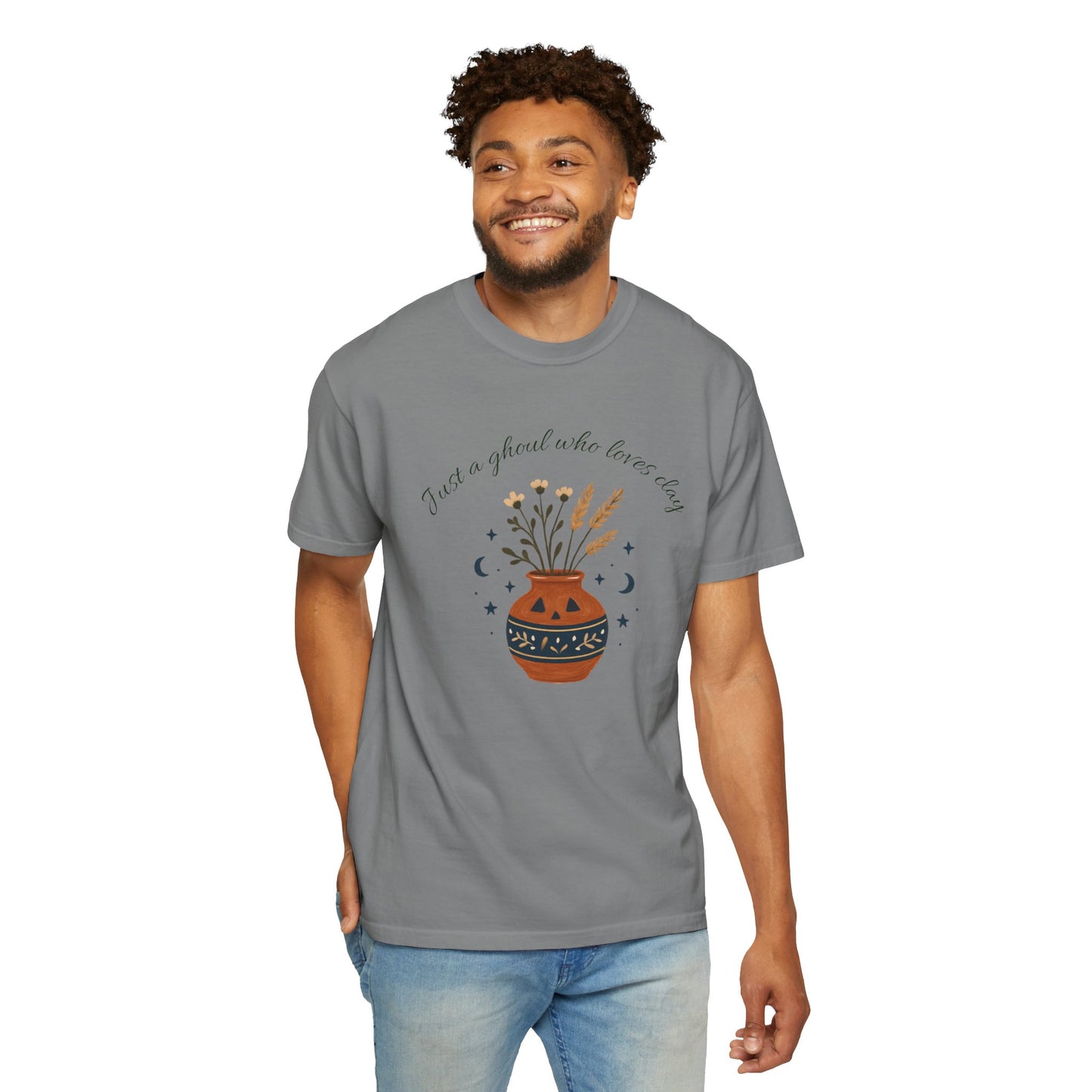 Pottery Halloween T-Shirt, Casual Gift, Free Spirit Style