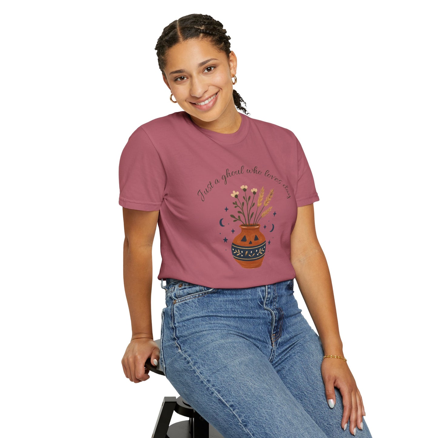 Pottery Halloween T-Shirt, Casual Gift, Free Spirit Style