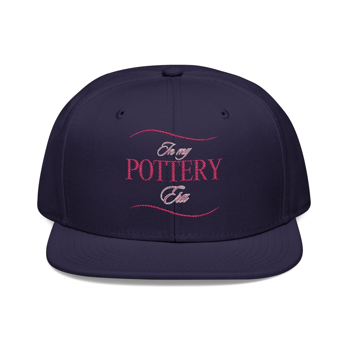 Embroidered Snapback Hat - Perfect for Pottery Lovers, Casual Wear, Gifts for Artists, Outdoor Events, Unique Accessory