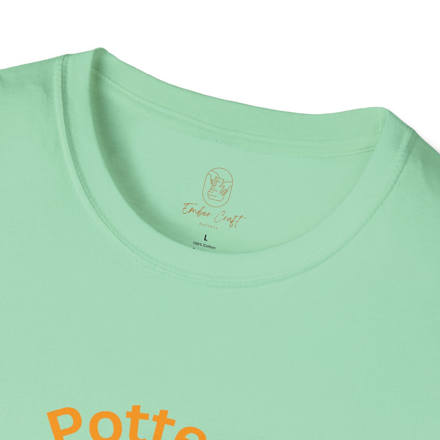 Pottery is my happy place - Unisex Softstyle T-Shirt