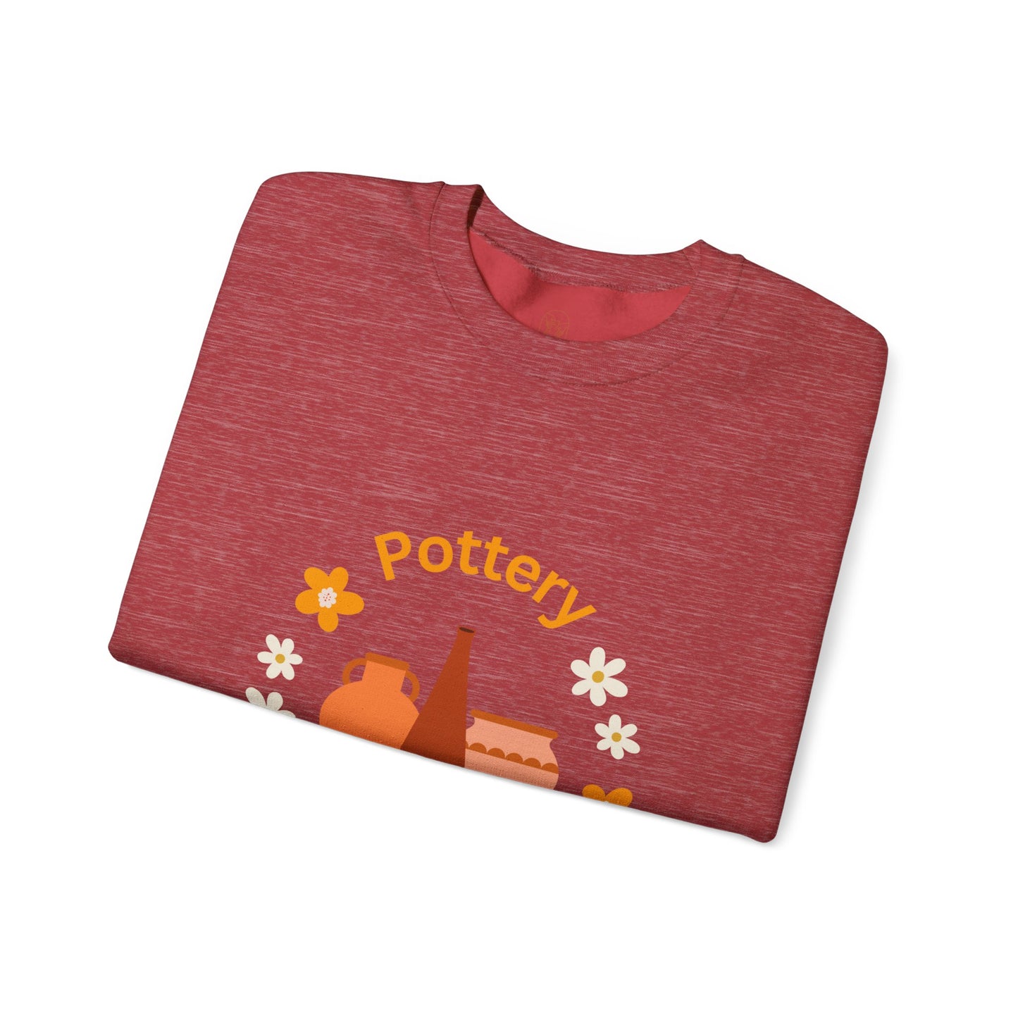 Pottery is my happy place - Unisex Crewneck Sweatshirt