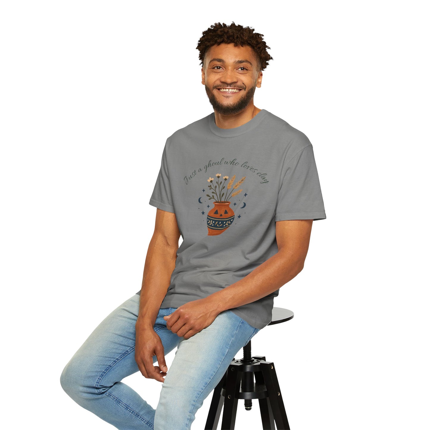 Pottery Halloween T-Shirt, Casual Gift, Free Spirit Style
