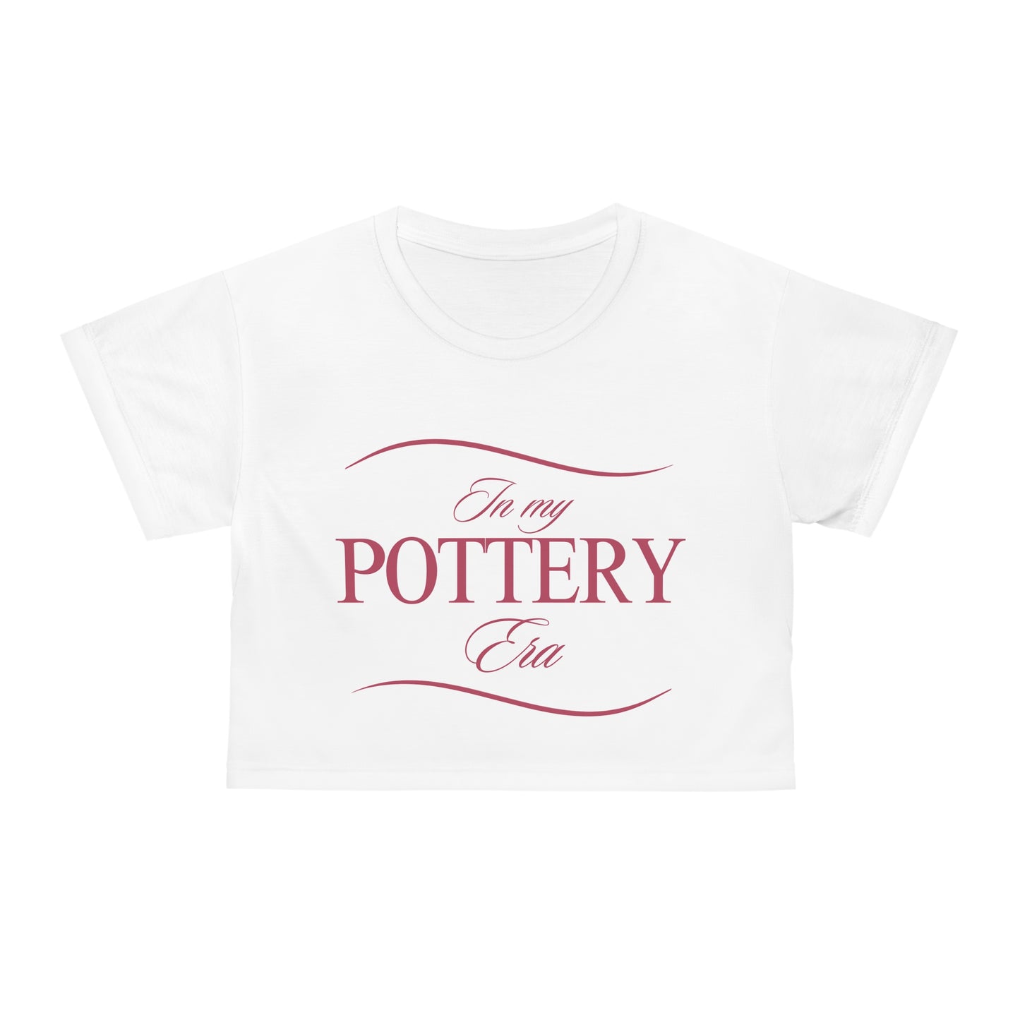 In My Pottery Era Crop Tee, Funny Crop Top, Pottery Lover Gift, Creative Fashion, Casual Wear, Art Student Style, Gift for Her