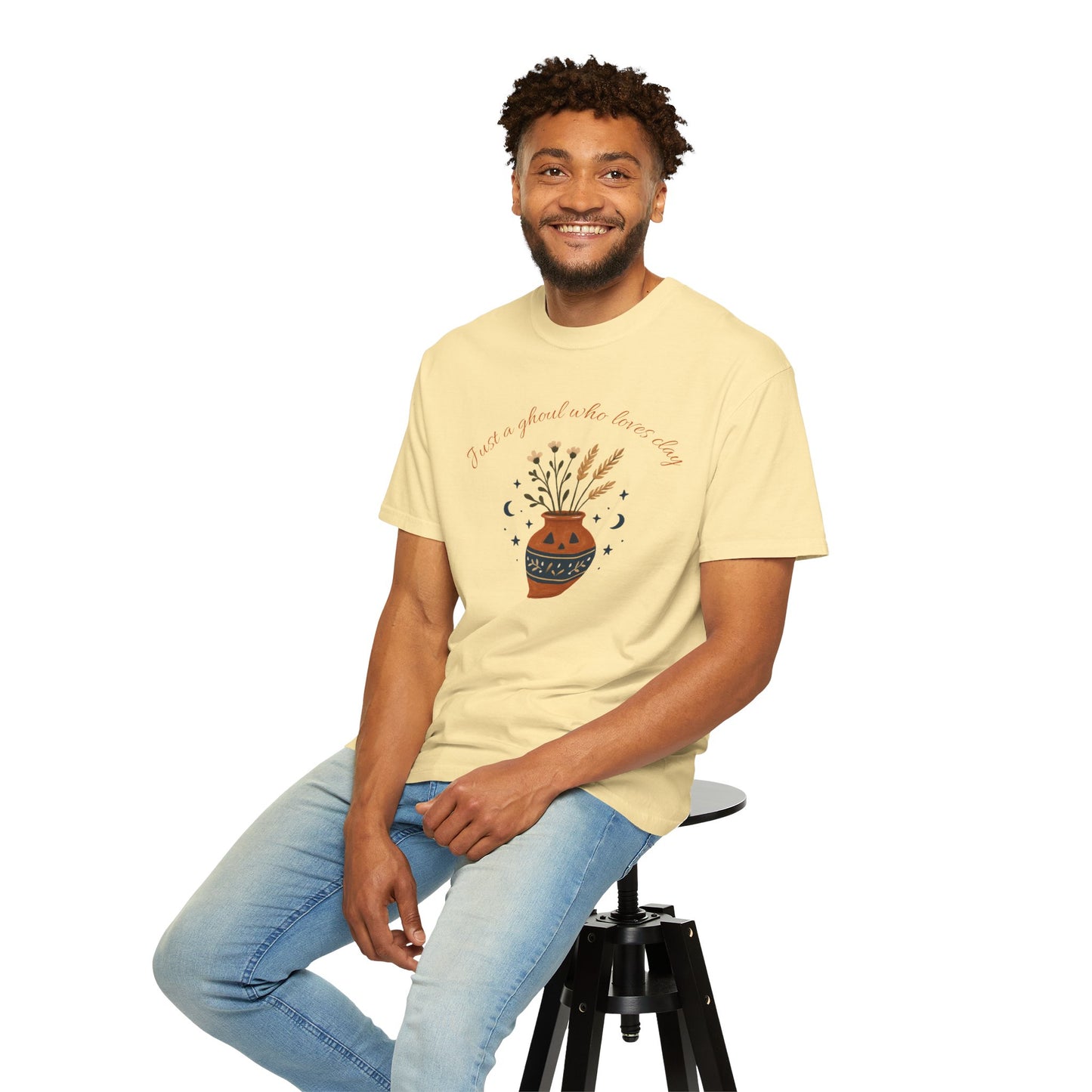 Pottery Halloween T-Shirt, Casual Gift, Free Spirit Style