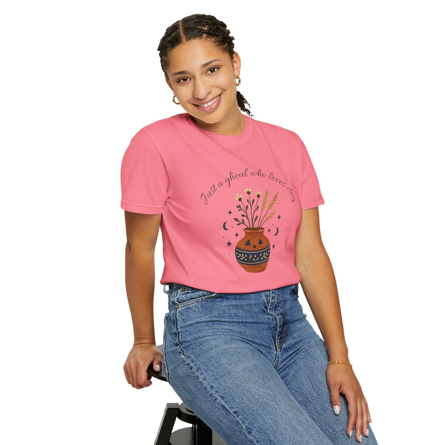 Pottery Halloween T-Shirt, Casual Gift, Free Spirit Style