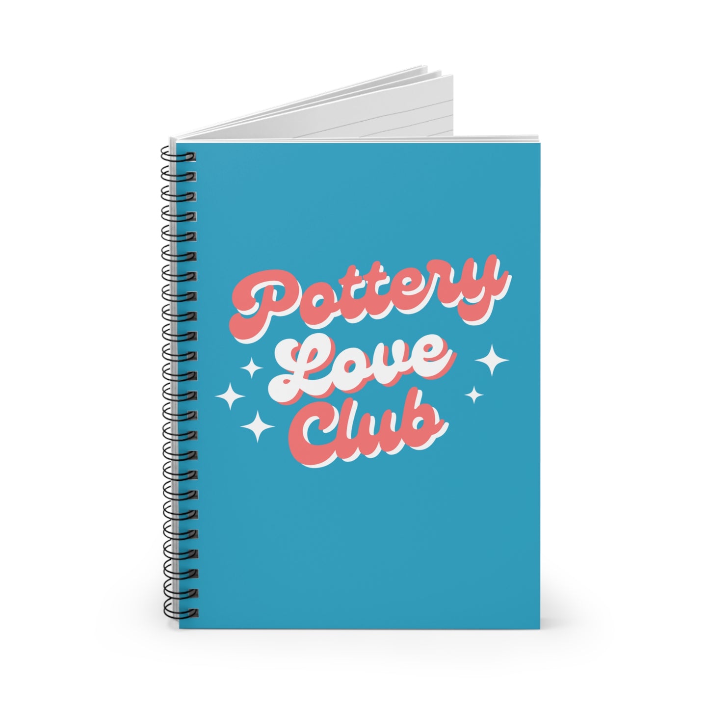Pottery Love Club Spiral Notebook - Perfect for Artists and Pottery Enthusiasts