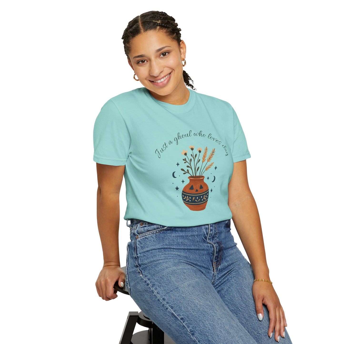Pottery Halloween T-Shirt, Casual Gift, Free Spirit Style