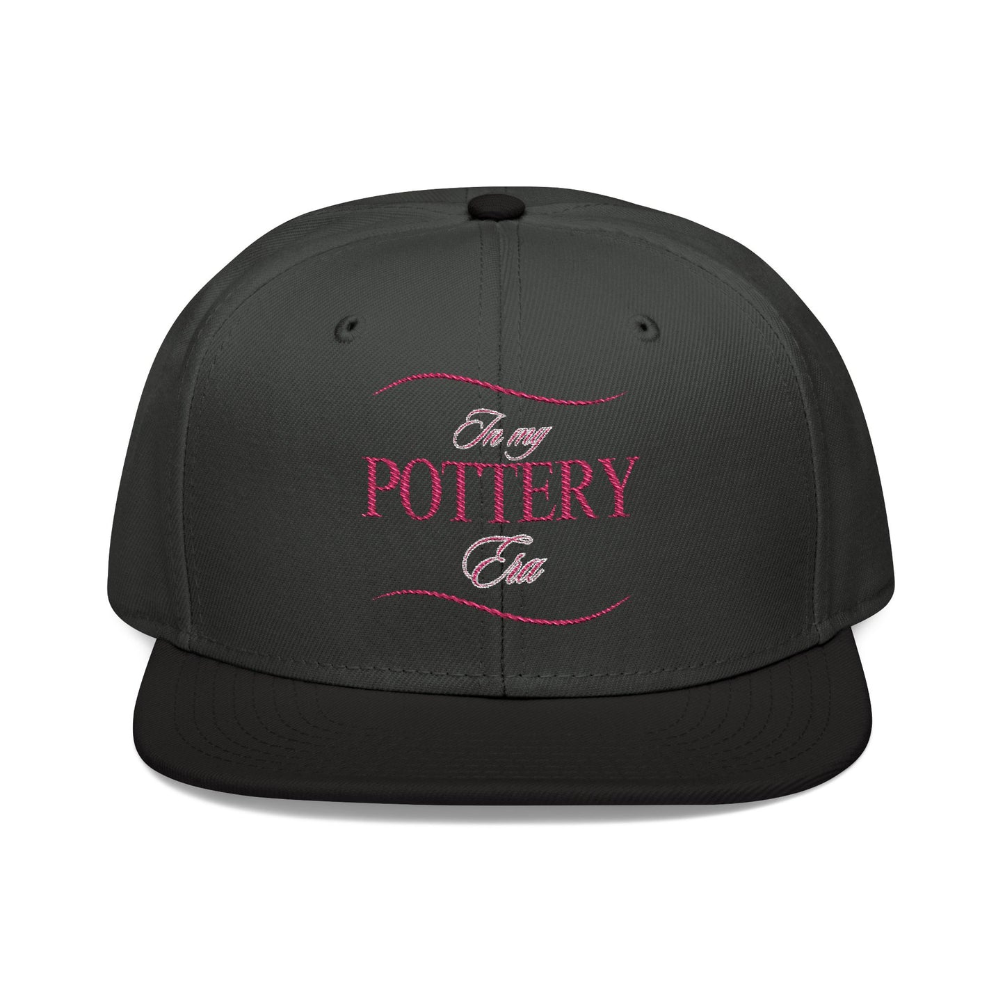 Embroidered Snapback Hat - Perfect for Pottery Lovers, Casual Wear, Gifts for Artists, Outdoor Events, Unique Accessory