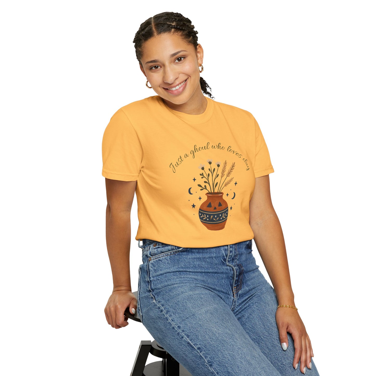 Pottery Halloween T-Shirt, Casual Gift, Free Spirit Style