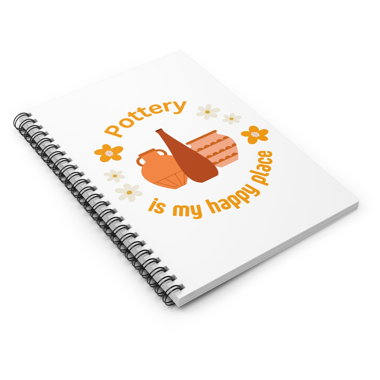 Pottery Lover's Spiral Notebook - Perfect for Art Lovers, Journaling, Creative Writing, Gift for Crafters, Inspiring Design