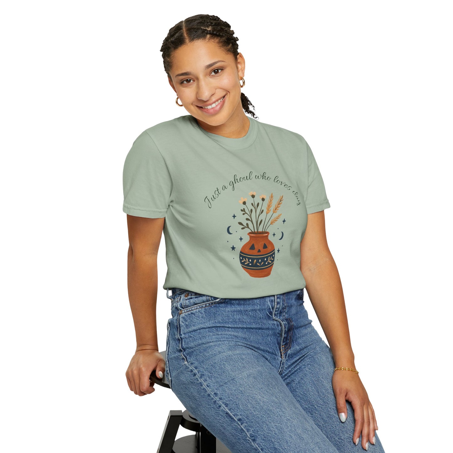 Pottery Halloween T-Shirt, Casual Gift, Free Spirit Style