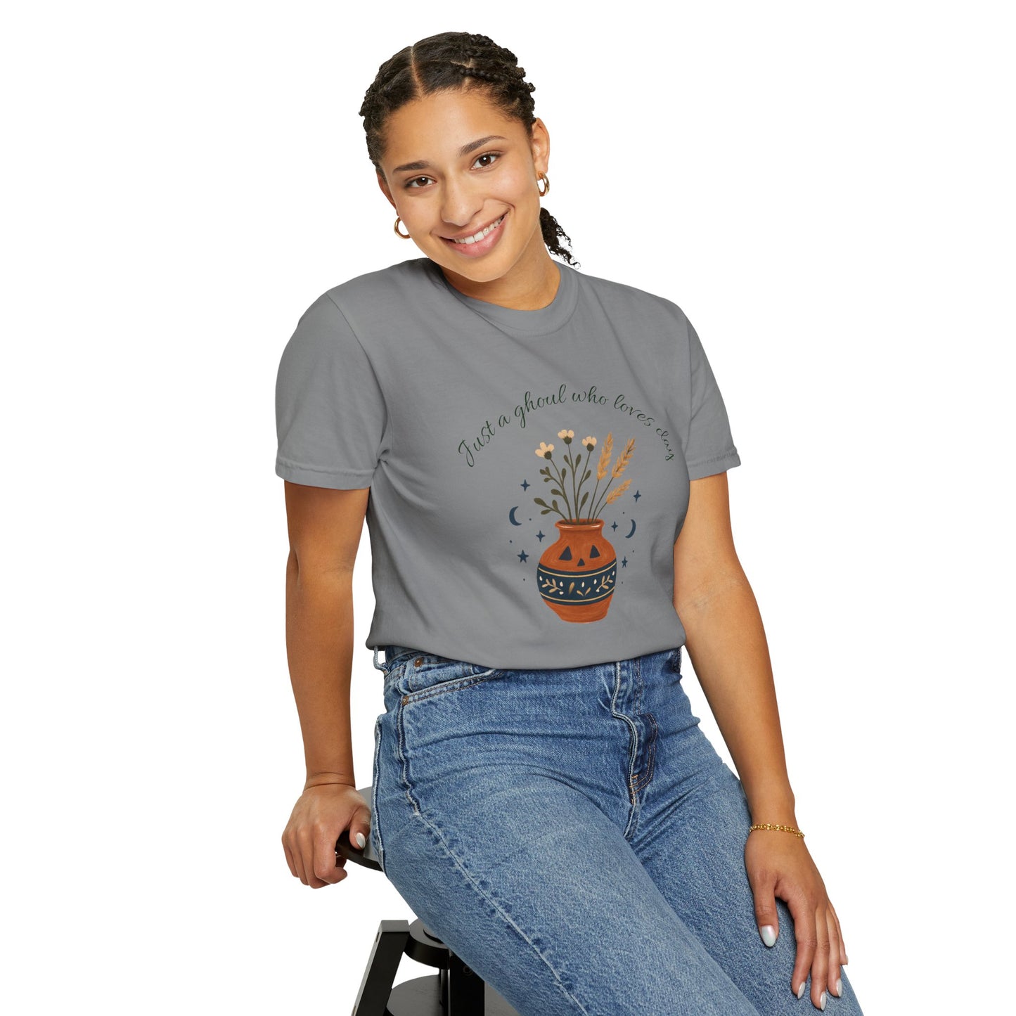 Pottery Halloween T-Shirt, Casual Gift, Free Spirit Style
