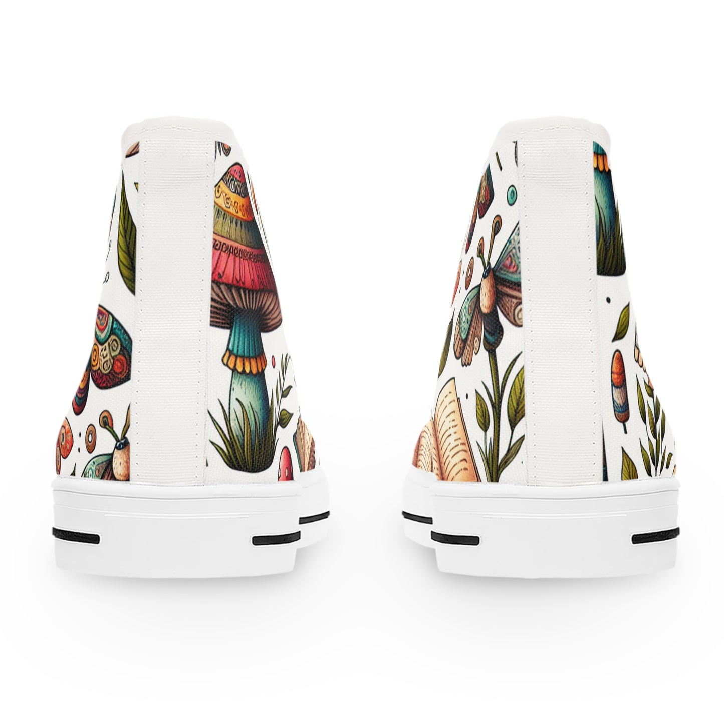 Book Lover's High Top Sneakers, Ideal for Readers, Literary Gifts, Cozy Vibes, Book Club, Unique Footwear
