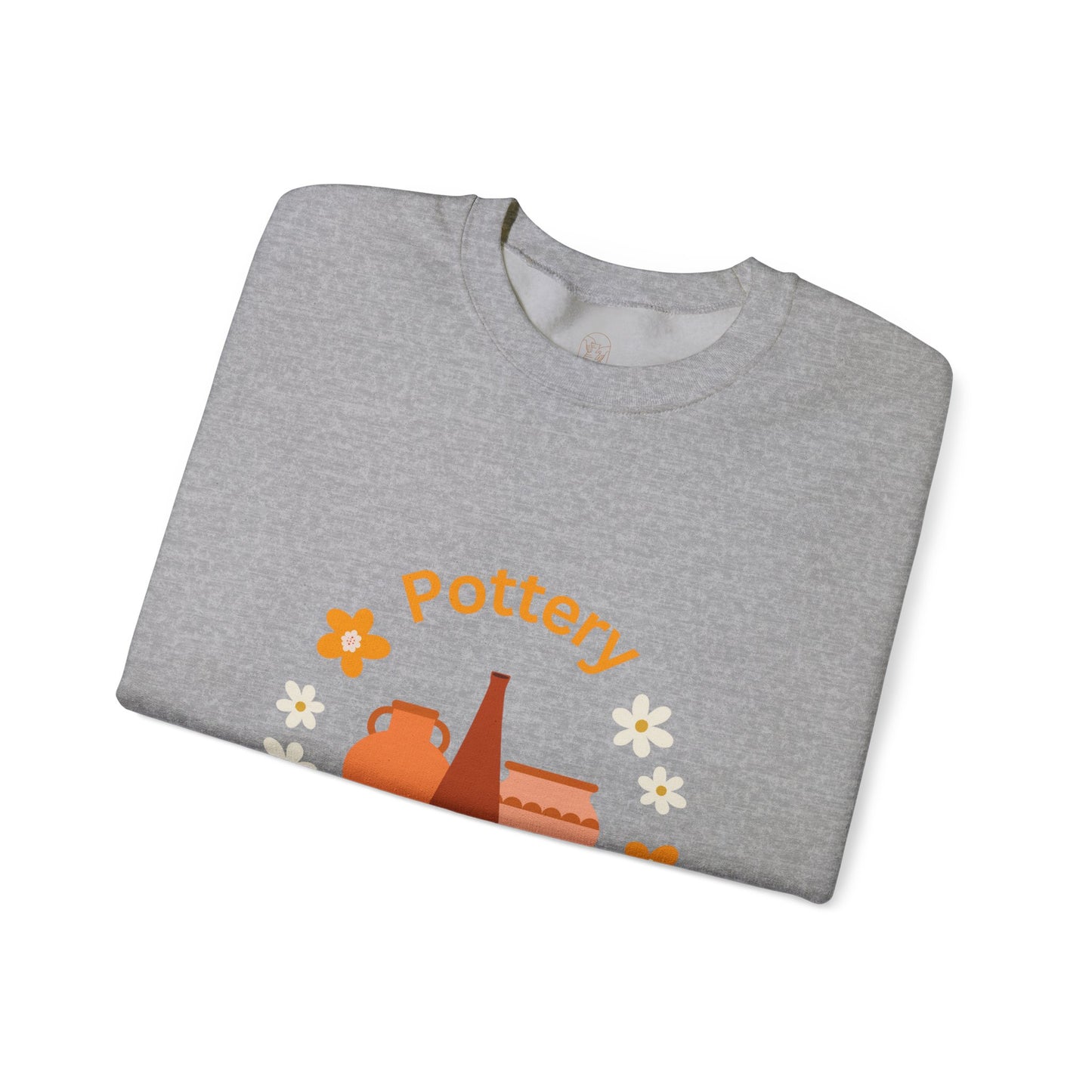 Pottery is my happy place - Unisex Crewneck Sweatshirt