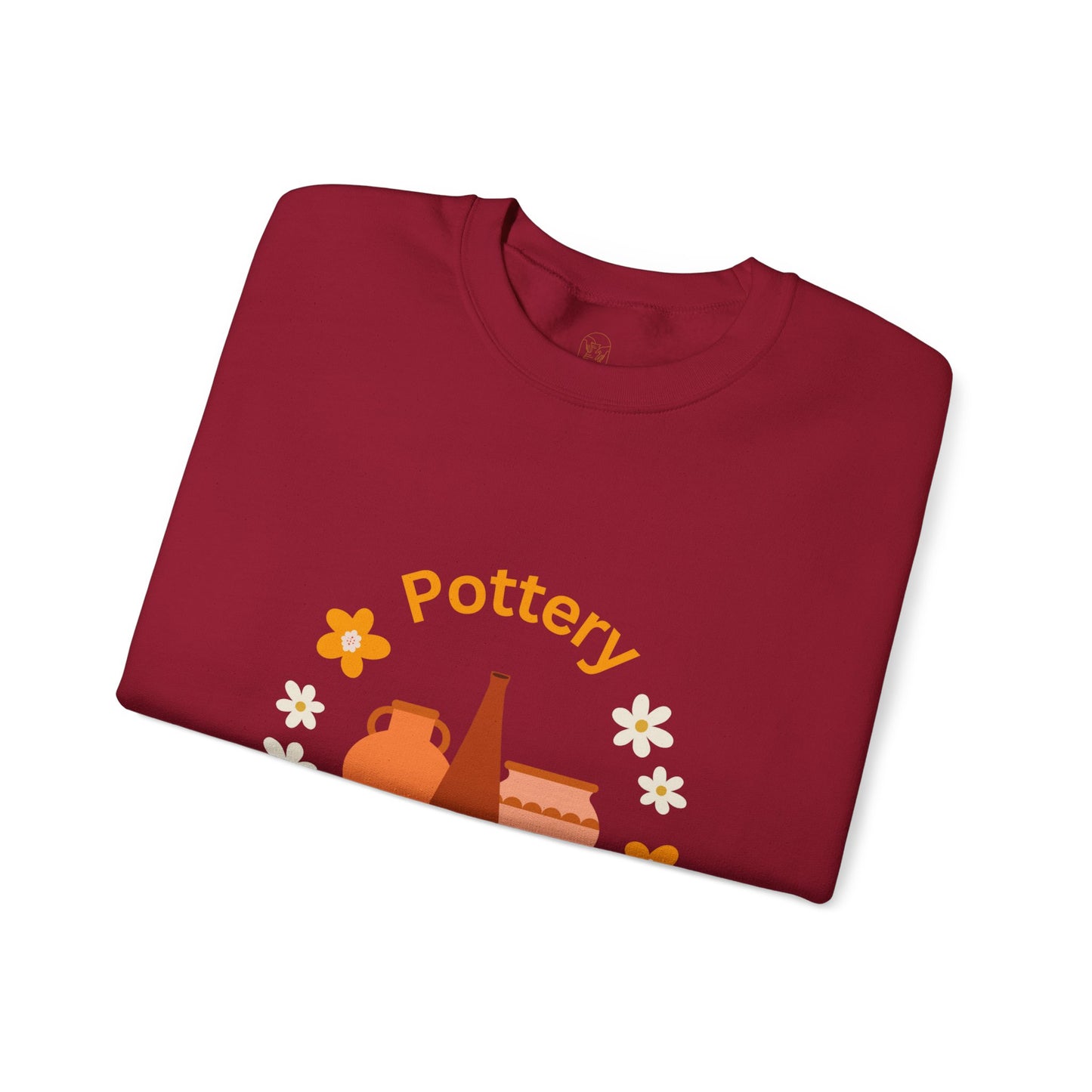 Pottery is my happy place - Unisex Crewneck Sweatshirt