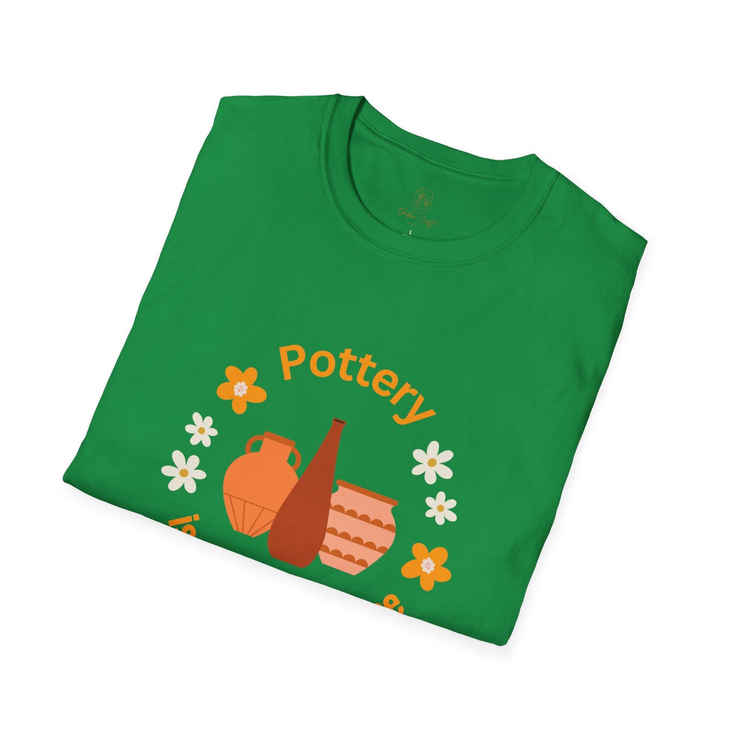Pottery is my happy place - Unisex Softstyle T-Shirt