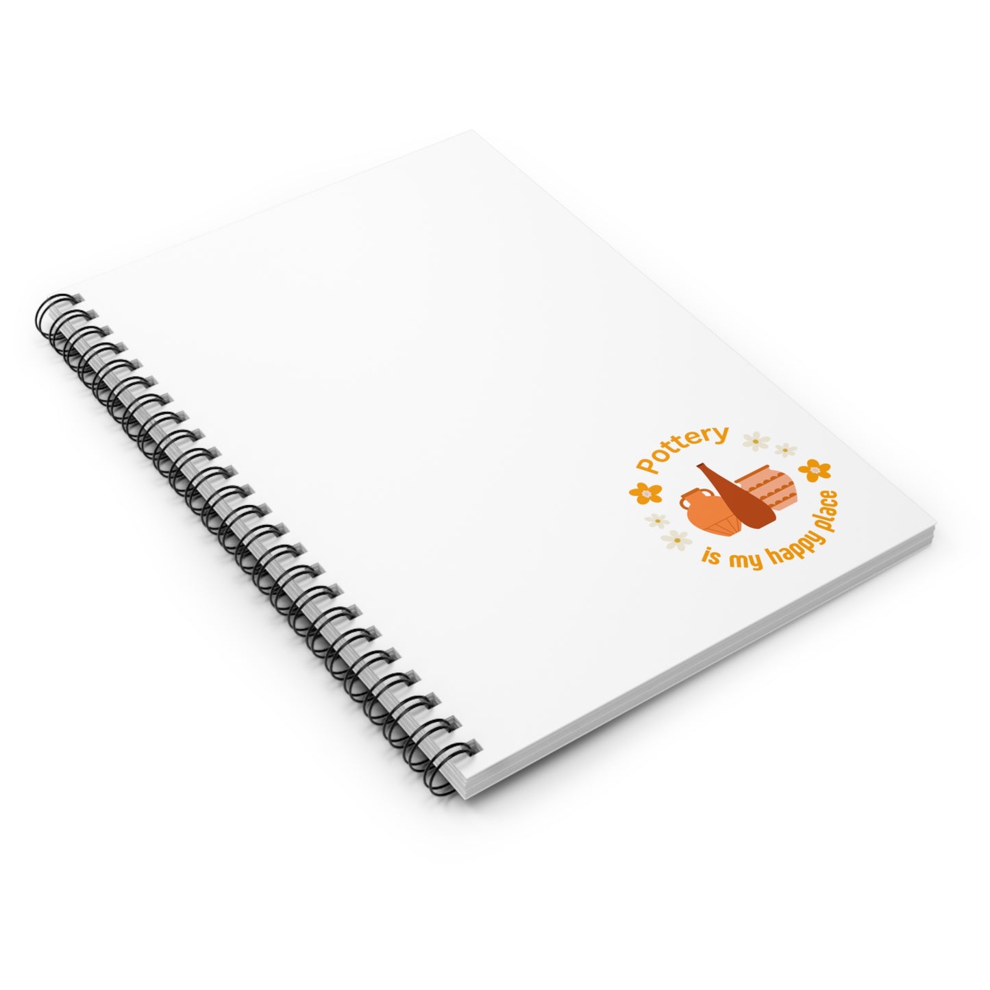 Pottery Enthusiast Spiral Notebook - Perfect for Artists, Journal Keepers, Gift for Craft Lovers, Ruled Line, Creative Writing, Purple