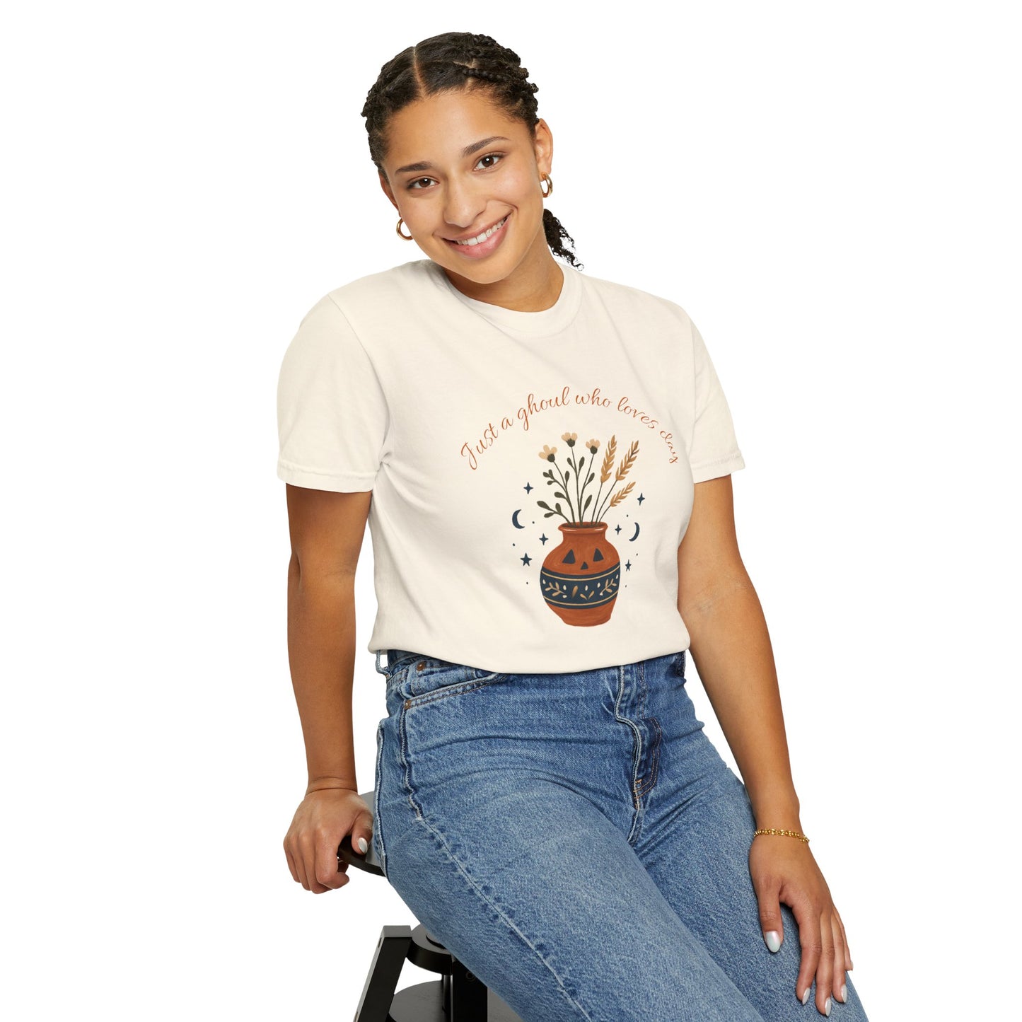 Pottery Halloween T-Shirt, Casual Gift, Free Spirit Style
