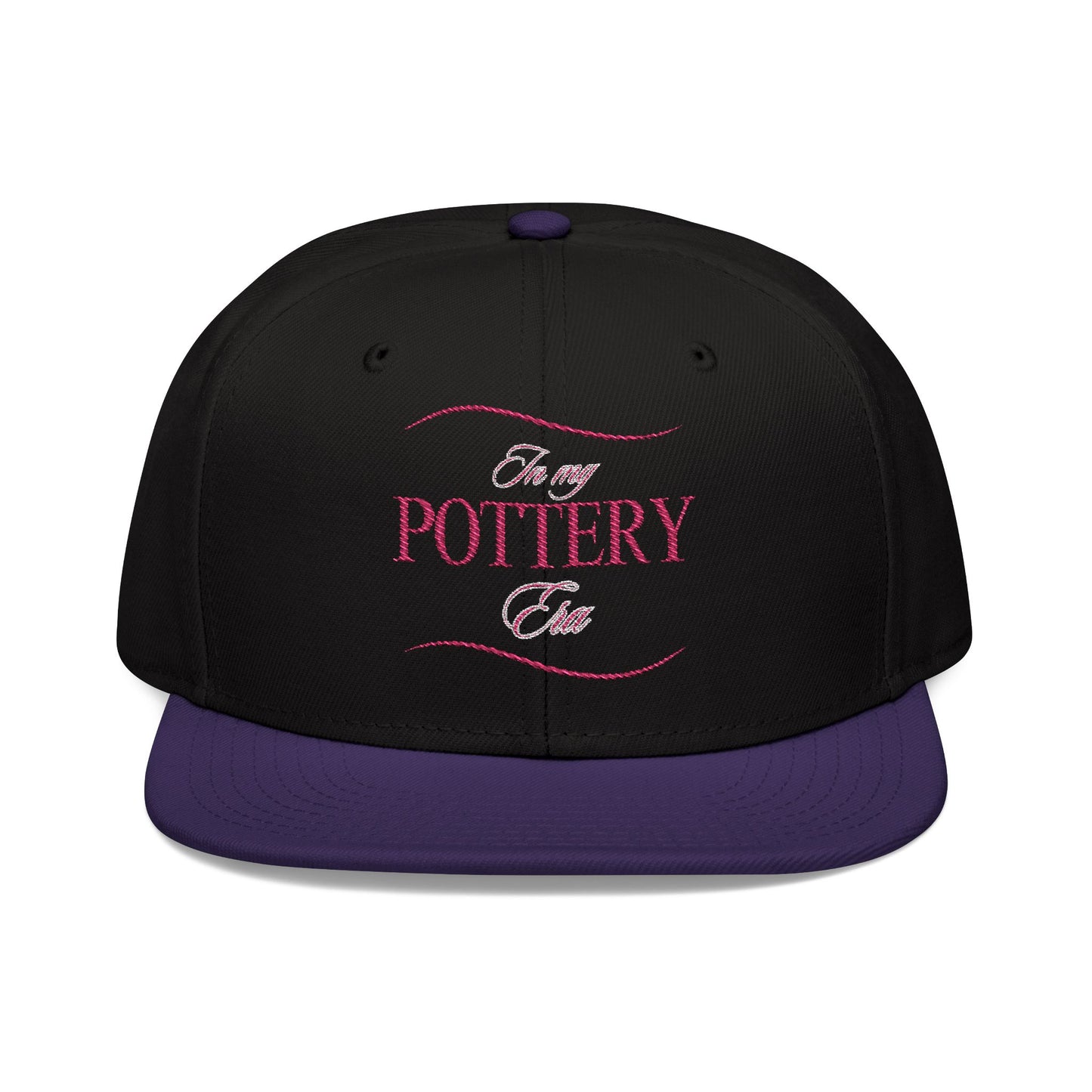 Embroidered Snapback Hat - Perfect for Pottery Lovers, Casual Wear, Gifts for Artists, Outdoor Events, Unique Accessory
