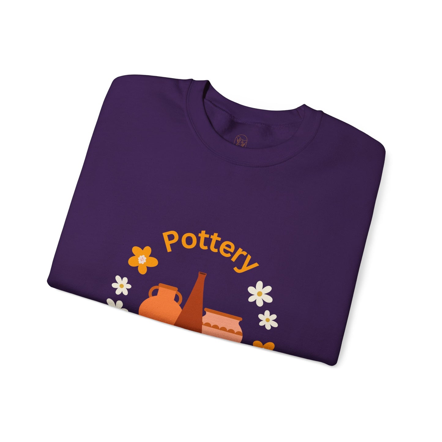 Pottery is my happy place - Unisex Crewneck Sweatshirt