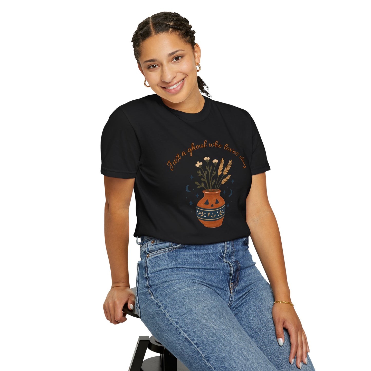Pottery Halloween T-Shirt, Casual Gift, Free Spirit Style