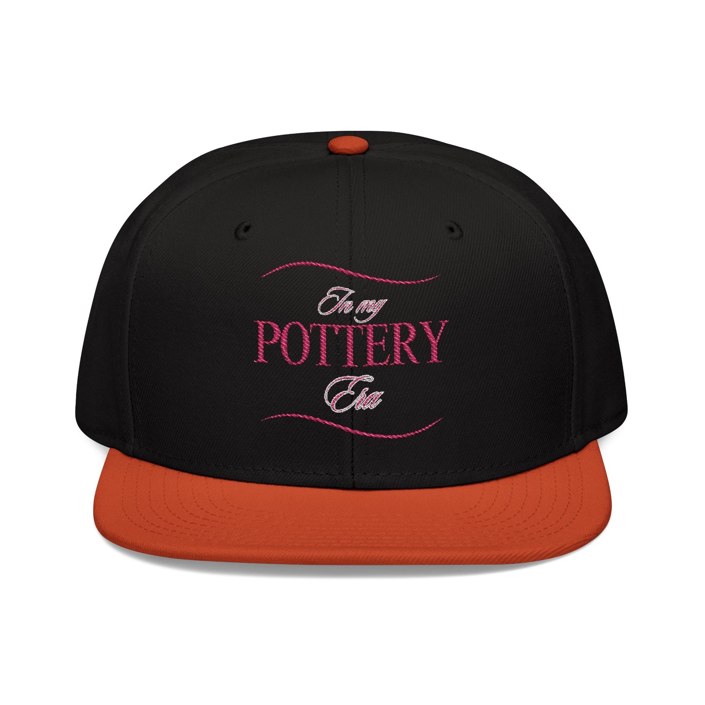 Embroidered Snapback Hat - Perfect for Pottery Lovers, Casual Wear, Gifts for Artists, Outdoor Events, Unique Accessory