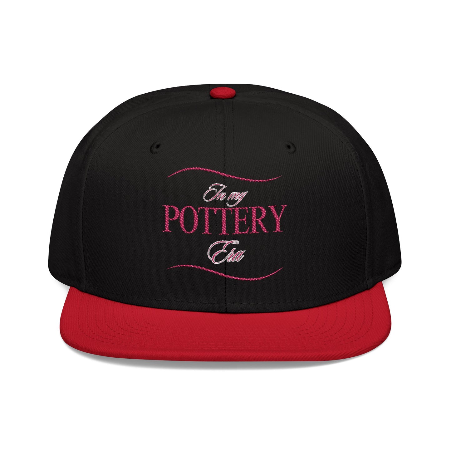 Embroidered Snapback Hat - Perfect for Pottery Lovers, Casual Wear, Gifts for Artists, Outdoor Events, Unique Accessory