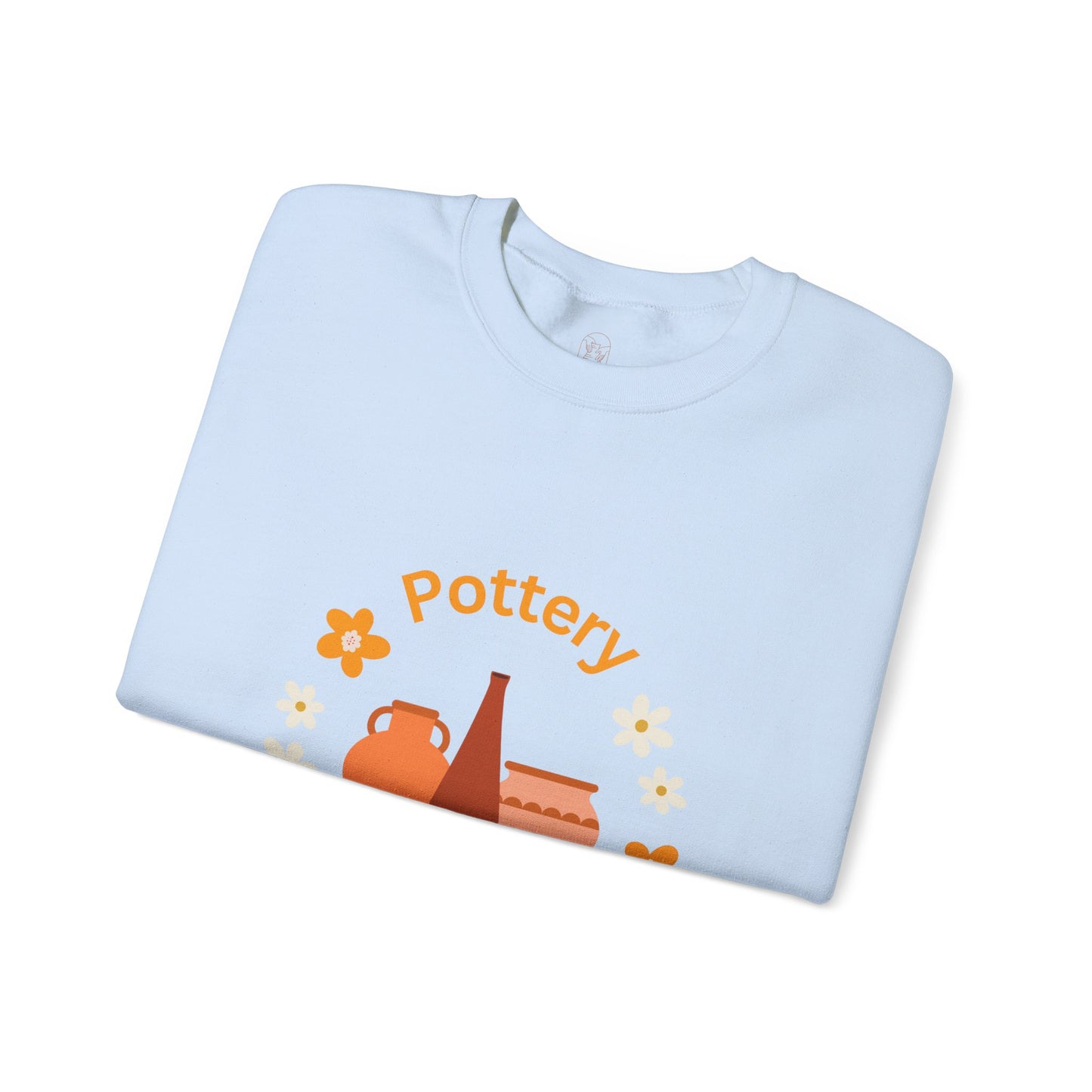 Pottery is my happy place - Unisex Crewneck Sweatshirt