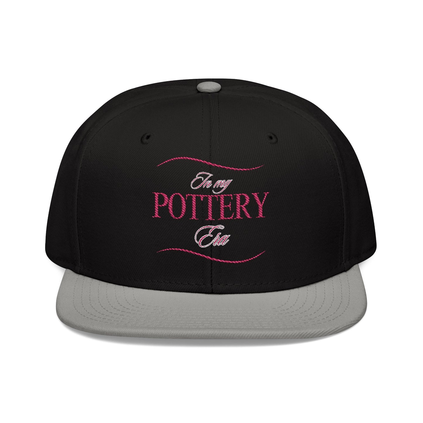 Embroidered Snapback Hat - Perfect for Pottery Lovers, Casual Wear, Gifts for Artists, Outdoor Events, Unique Accessory