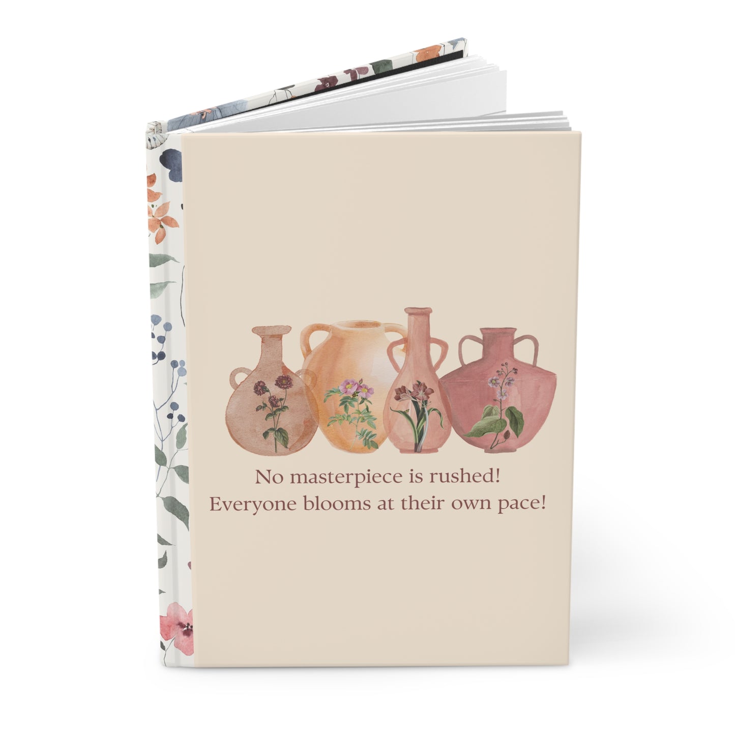 Art in Bloom Journal | Artistic Hardcover Notebook for Pottery Lovers, Gift for Artists, Creative Writing, Glaze Journal, Studio Notebook