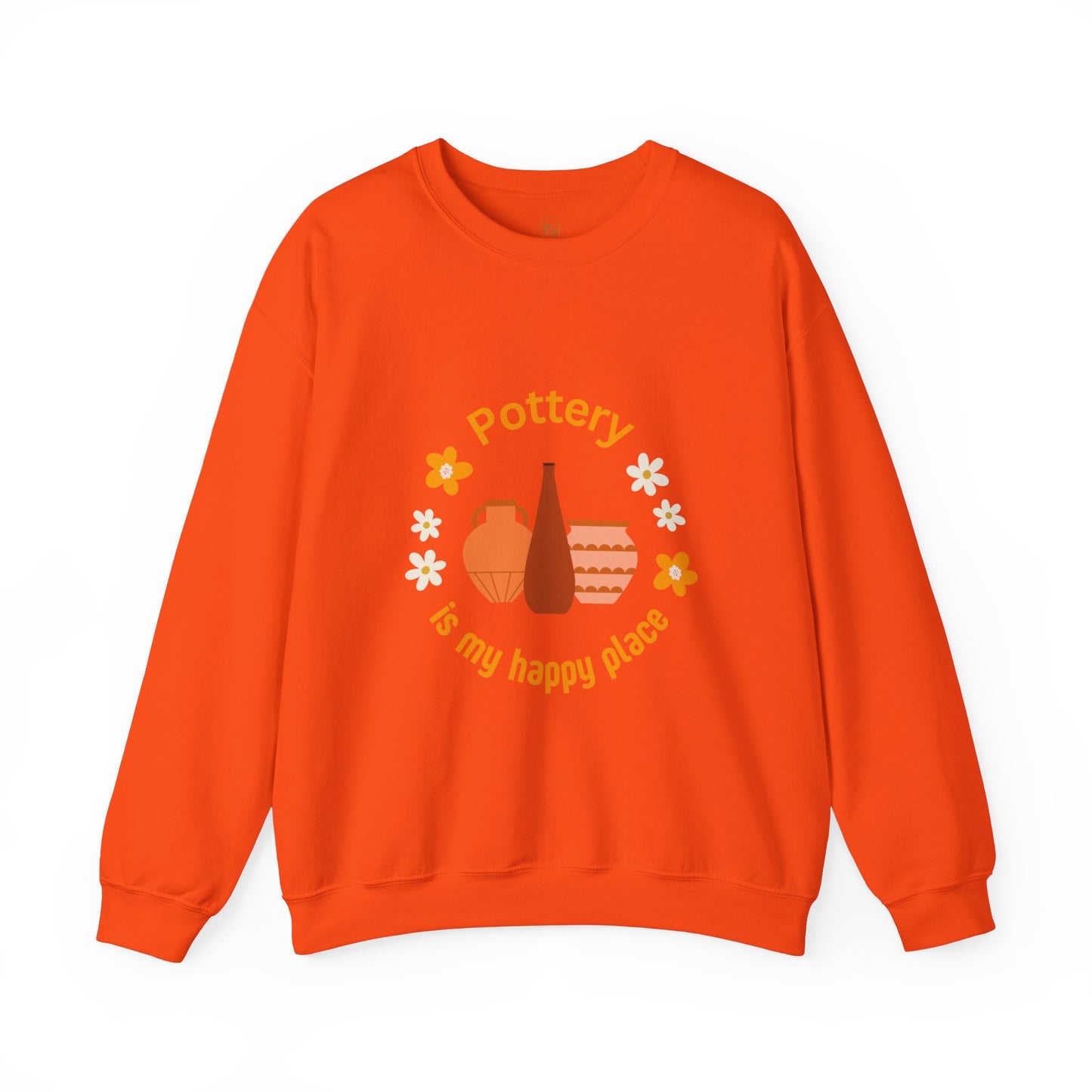 Pottery is my happy place - Unisex Crewneck Sweatshirt