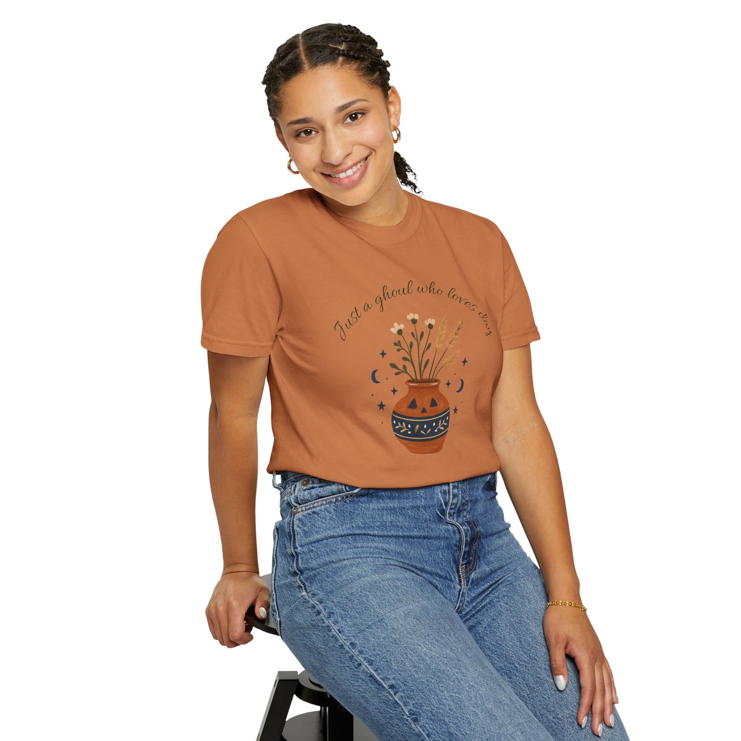 Pottery Halloween T-Shirt, Casual Gift, Free Spirit Style
