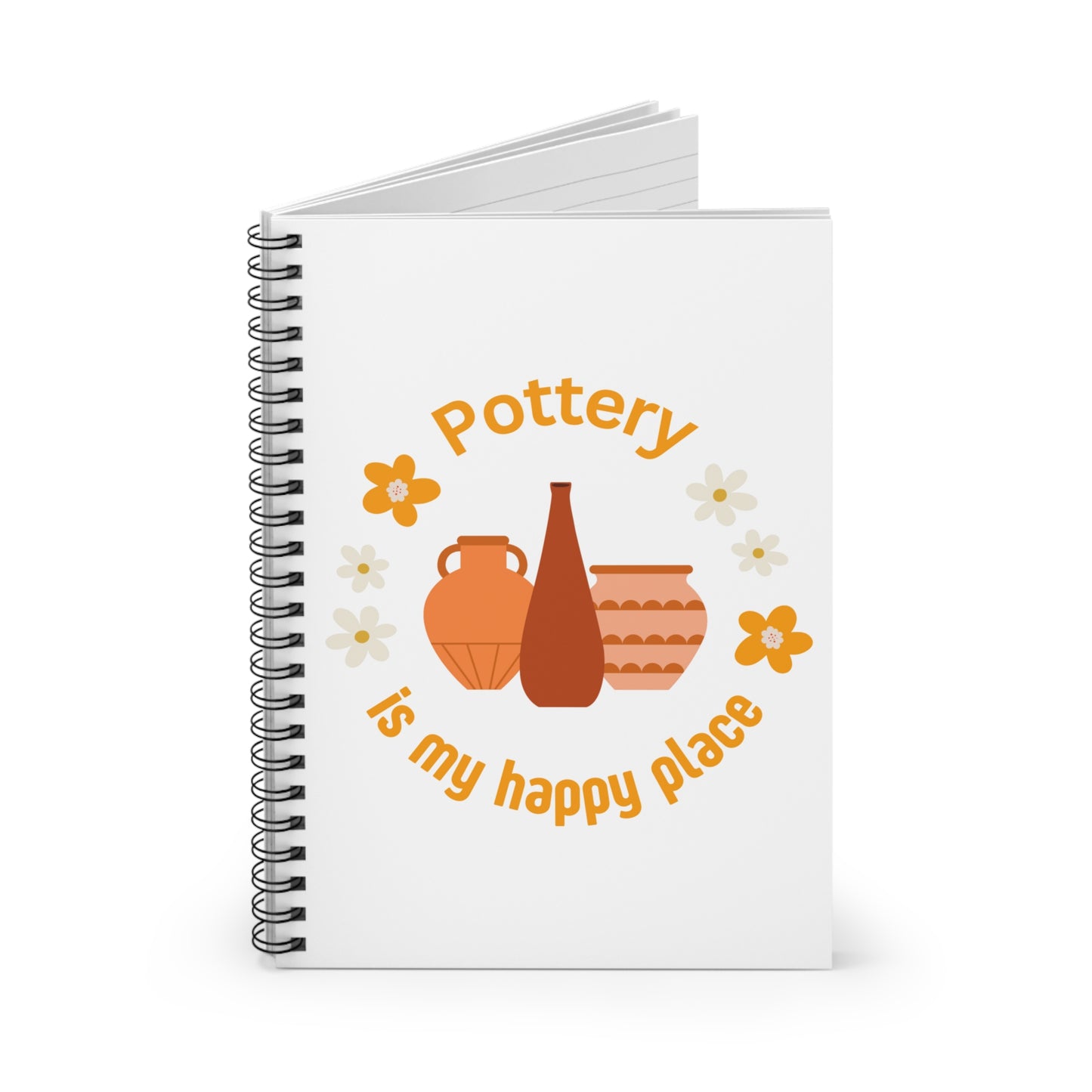 Pottery Lover's Spiral Notebook - Perfect for Art Lovers, Journaling, Creative Writing, Gift for Crafters, Inspiring Design