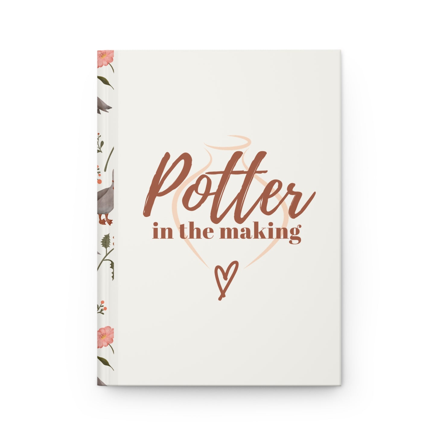 Potter in the Making Hardcover Journal, Gift for Pottery Lovers, Creative Writing Journal, Glaze Journal, Art Lovers Gift