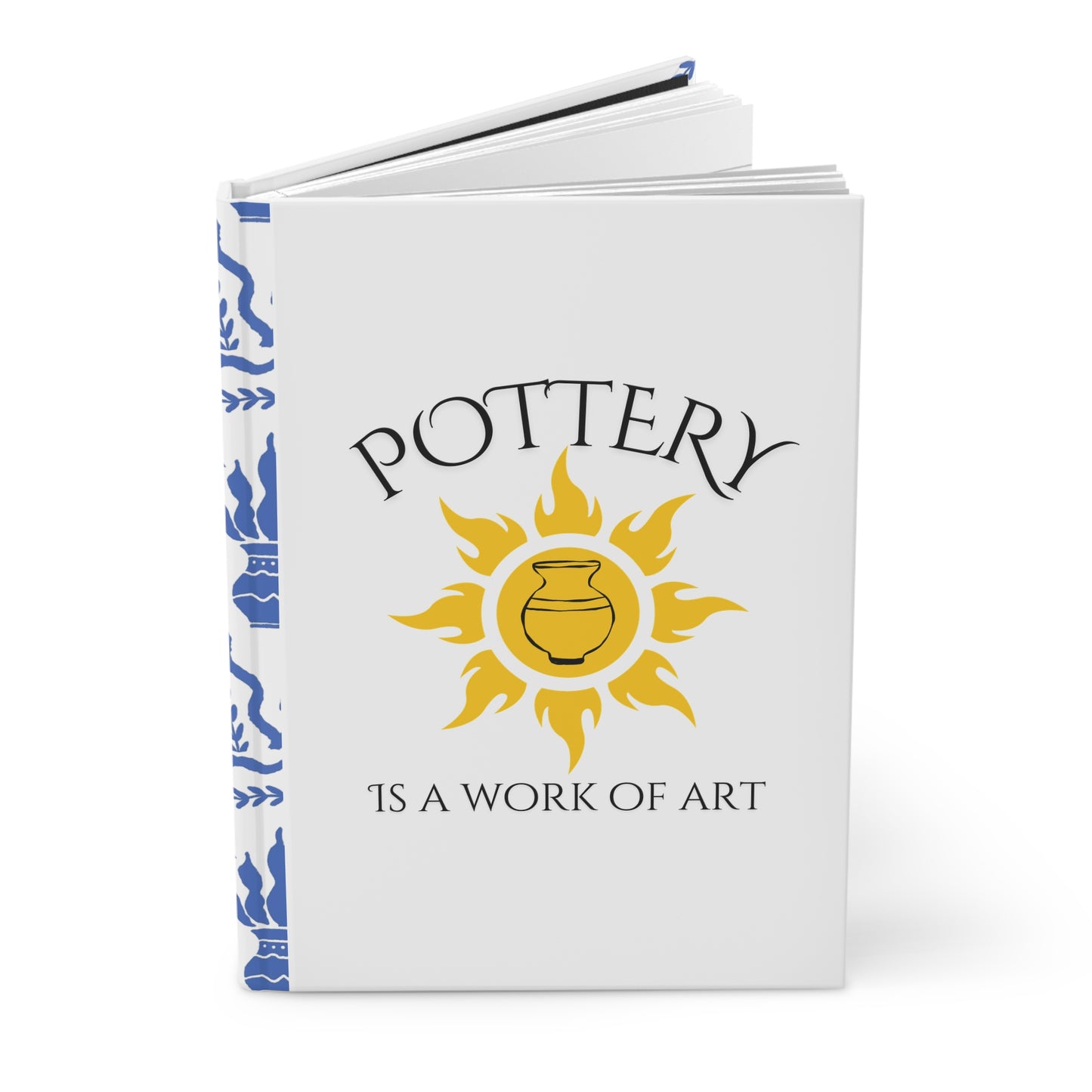 Pottery Journal | Artistic Hardcover Notebook for Pottery Lovers, Gift for Artists, Creative Writing, Glaze Journal, Studio Notebook