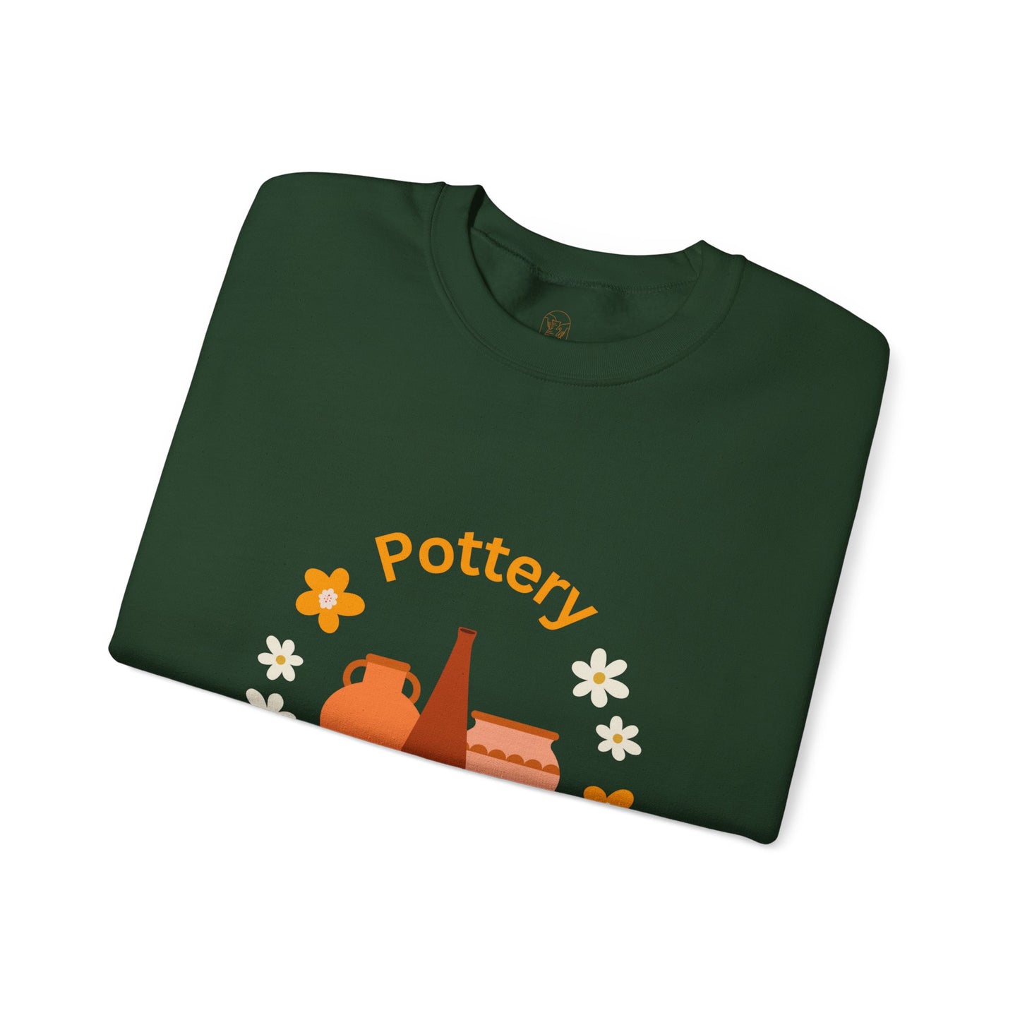 Pottery is my happy place - Unisex Crewneck Sweatshirt