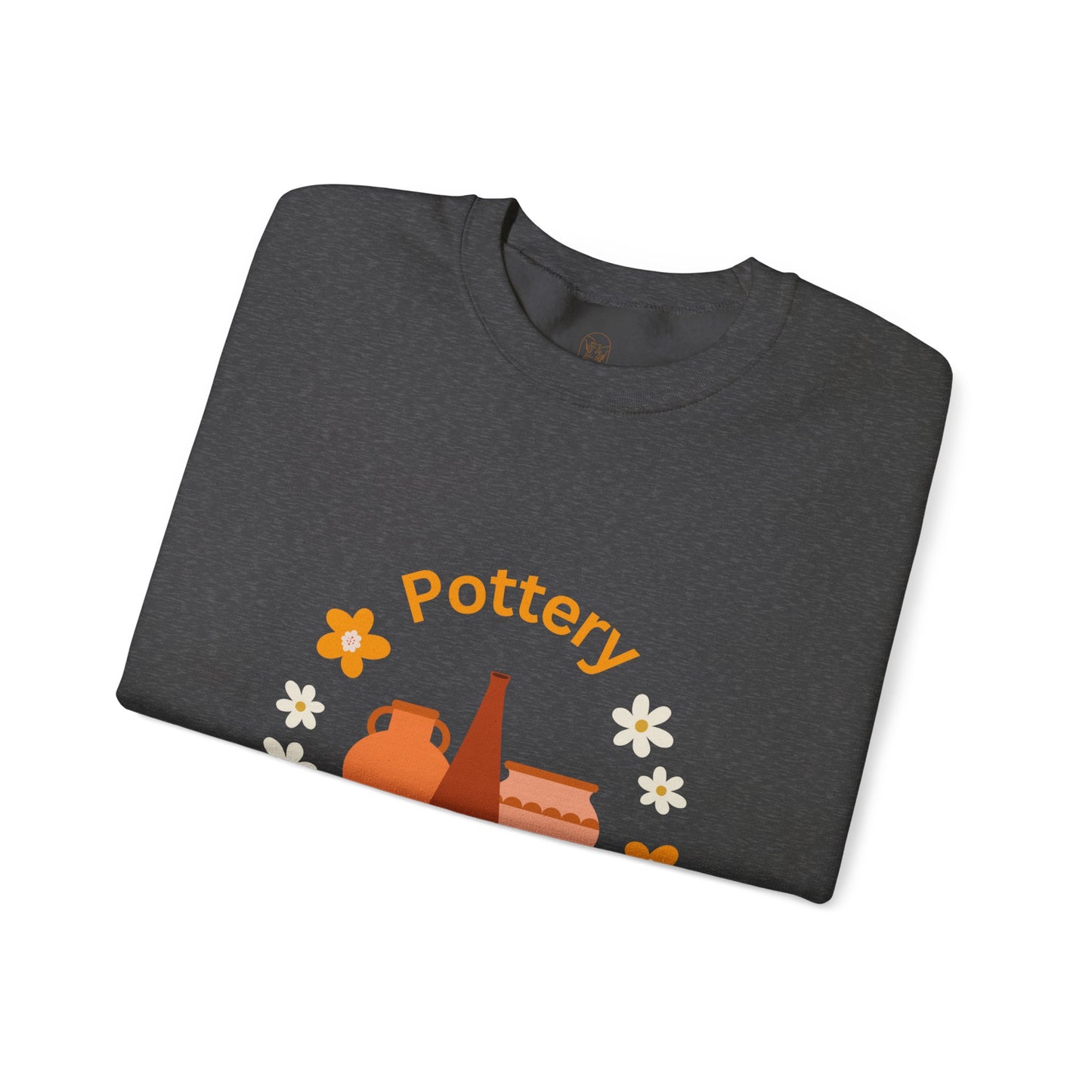 Pottery is my happy place - Unisex Crewneck Sweatshirt