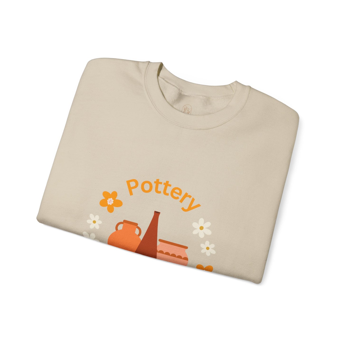Pottery is my happy place - Unisex Crewneck Sweatshirt