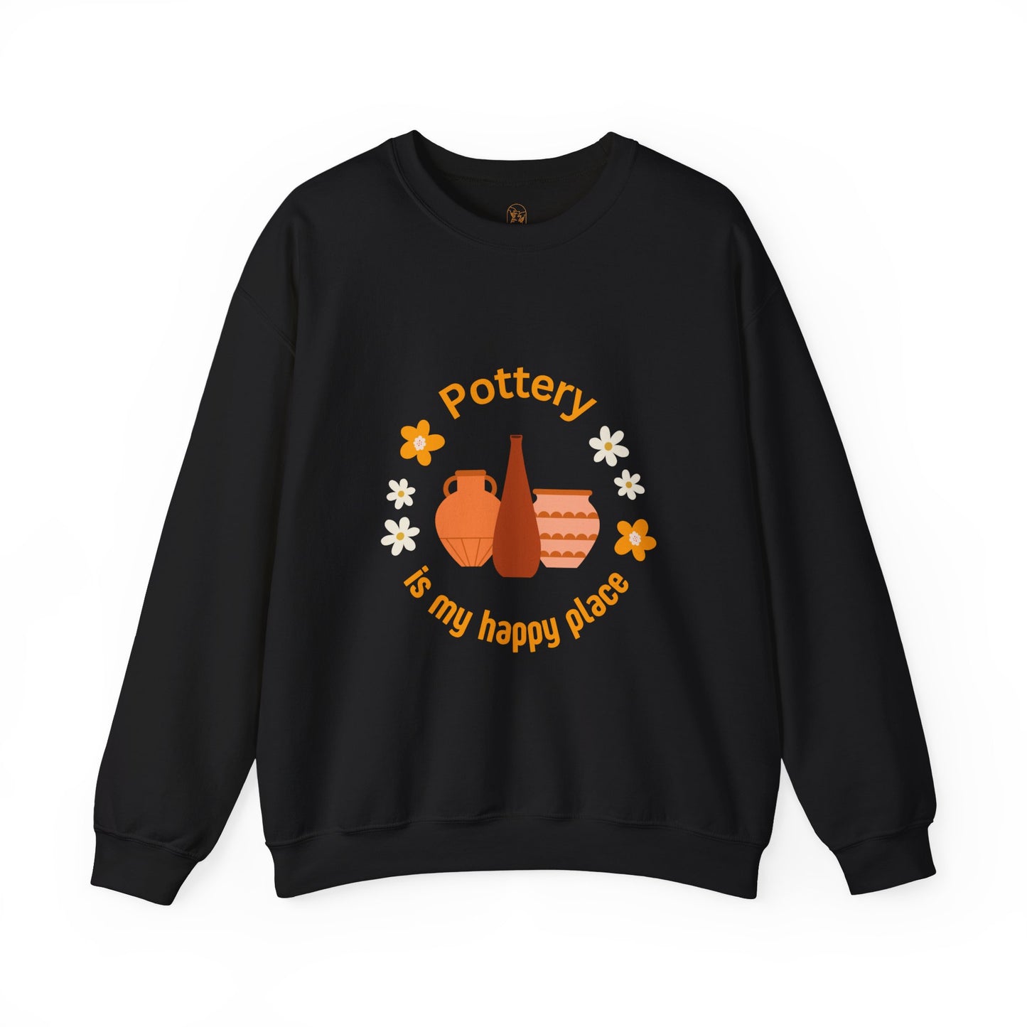 Pottery is my happy place - Unisex Crewneck Sweatshirt