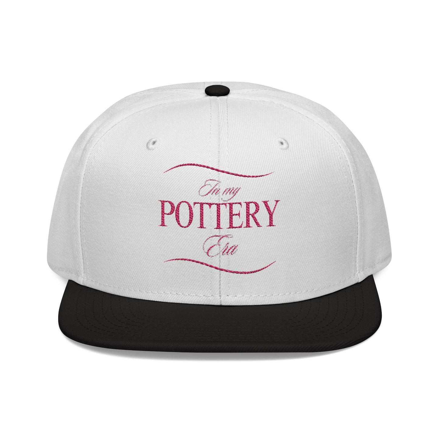 Embroidered Snapback Hat - Perfect for Pottery Lovers, Casual Wear, Gifts for Artists, Outdoor Events, Unique Accessory