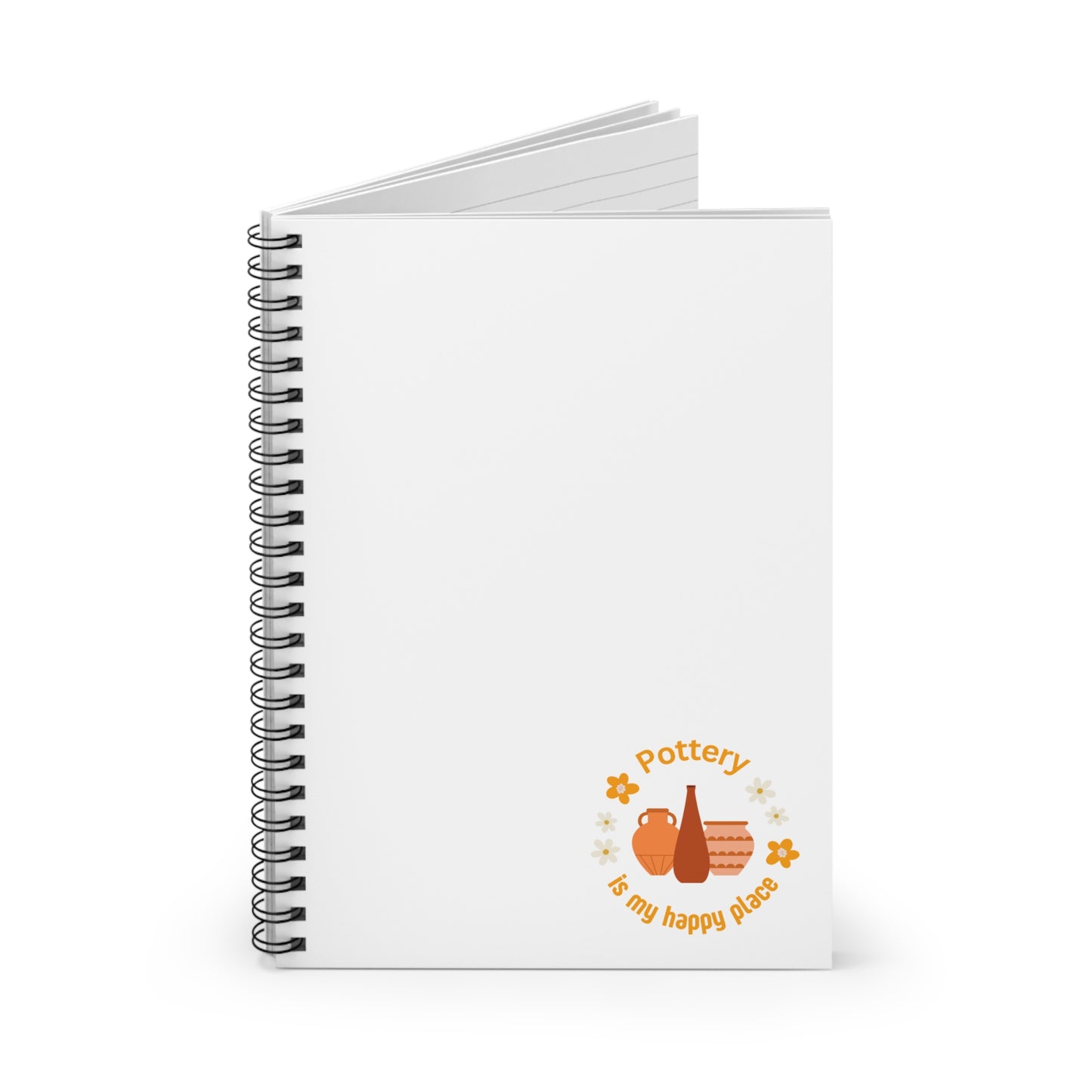 Pottery Enthusiast Spiral Notebook - Perfect for Artists, Journal Keepers, Gift for Craft Lovers, Ruled Line, Creative Writing, Purple