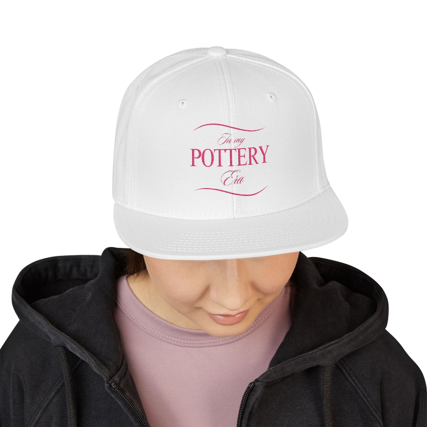 Embroidered Snapback Hat - Perfect for Pottery Lovers, Casual Wear, Gifts for Artists, Outdoor Events, Unique Accessory