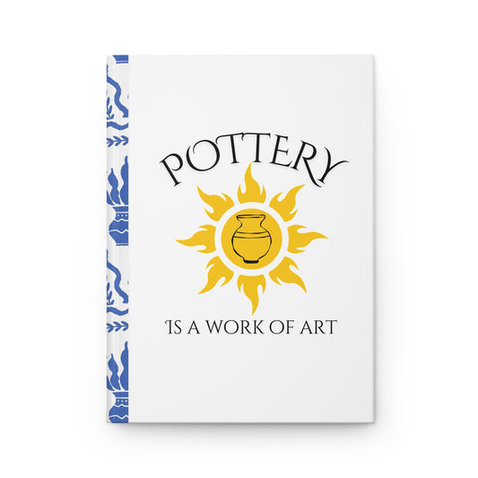 Pottery Journal | Artistic Hardcover Notebook for Pottery Lovers, Gift for Artists, Creative Writing, Glaze Journal, Studio Notebook