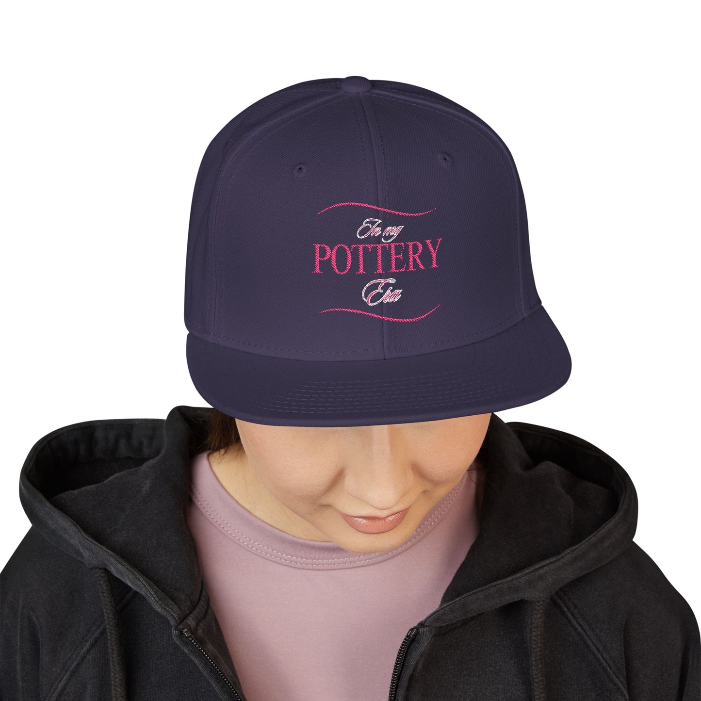 Embroidered Snapback Hat - Perfect for Pottery Lovers, Casual Wear, Gifts for Artists, Outdoor Events, Unique Accessory