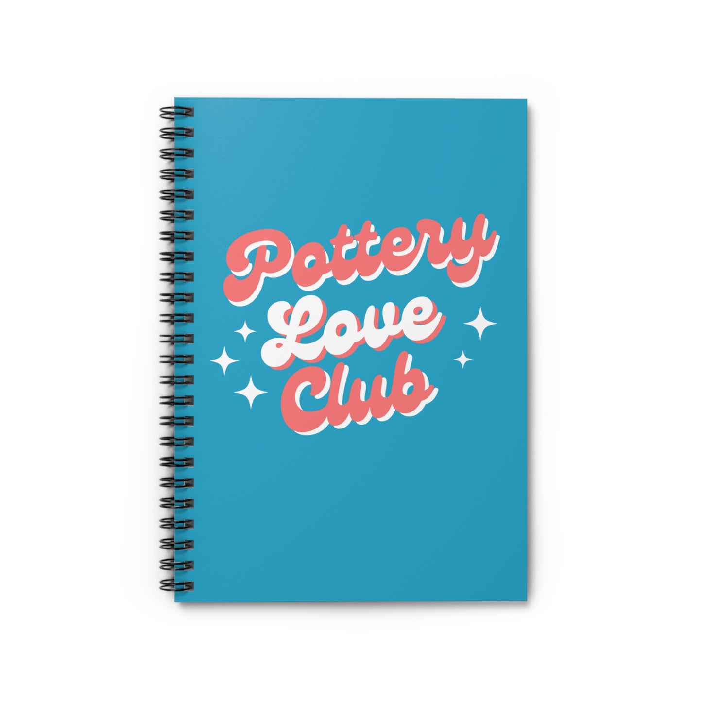 Pottery Love Club Spiral Notebook - Perfect for Artists and Pottery Enthusiasts