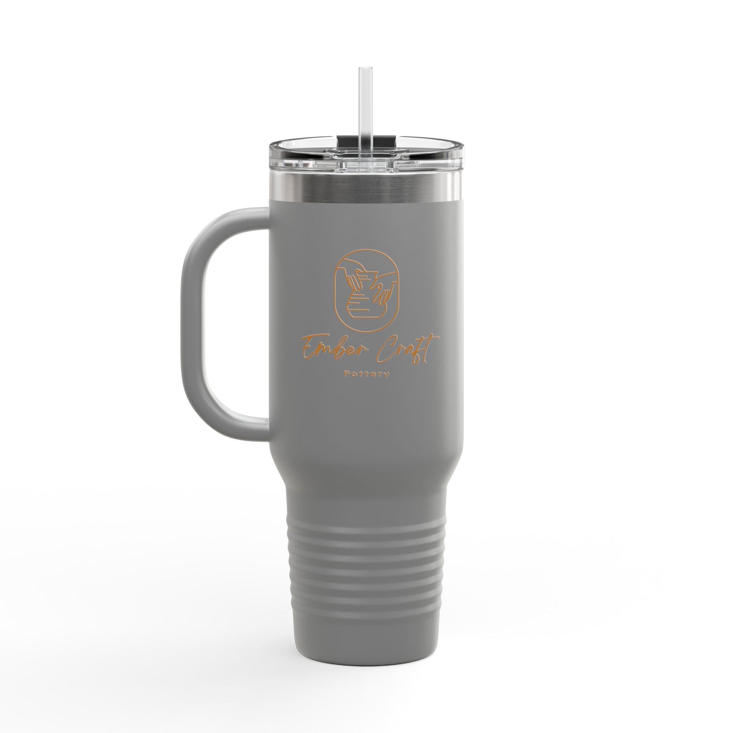 Floral Insulated Travel Mug - 40oz - "Art Is A Piece Of Love"