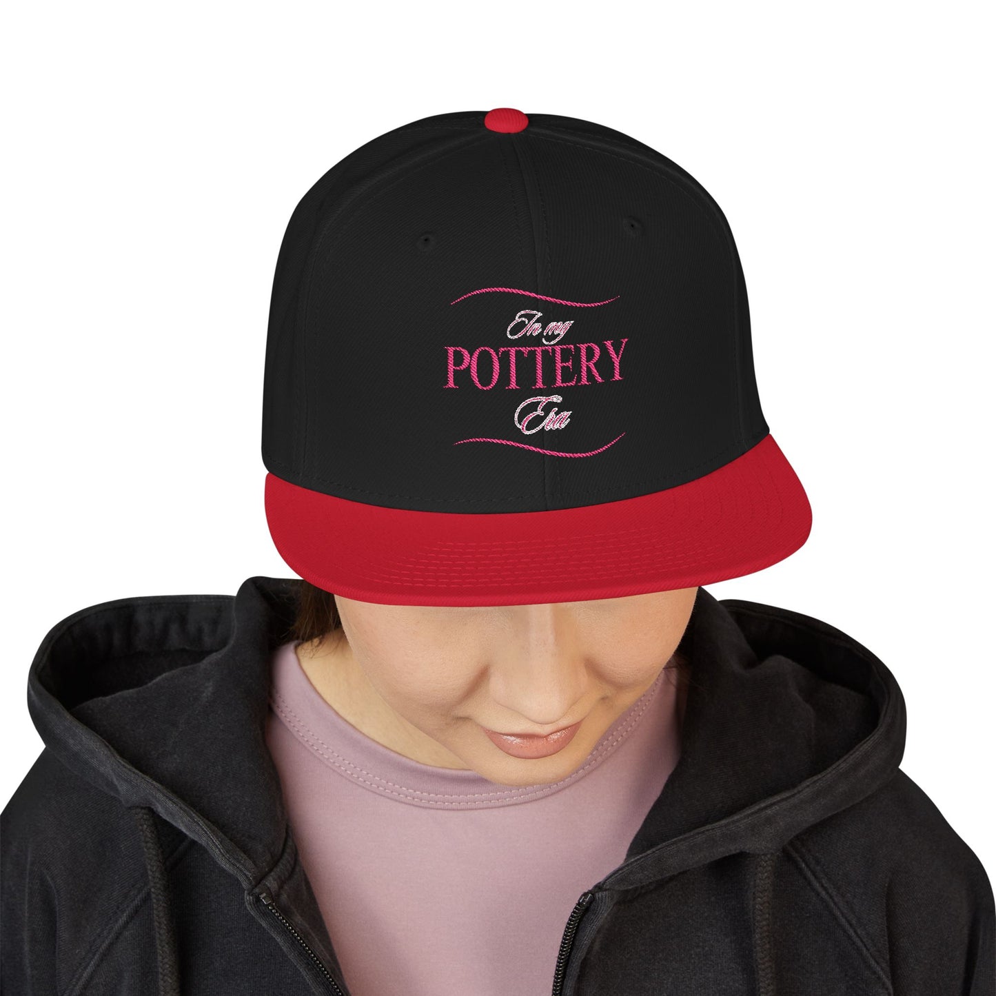 Embroidered Snapback Hat - Perfect for Pottery Lovers, Casual Wear, Gifts for Artists, Outdoor Events, Unique Accessory
