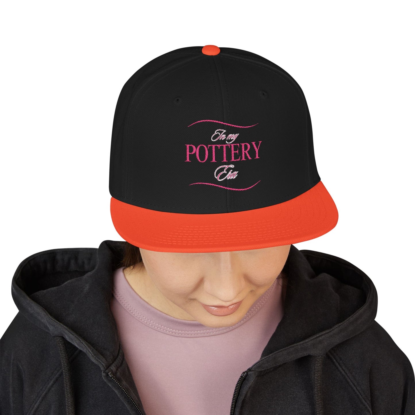 Embroidered Snapback Hat - Perfect for Pottery Lovers, Casual Wear, Gifts for Artists, Outdoor Events, Unique Accessory